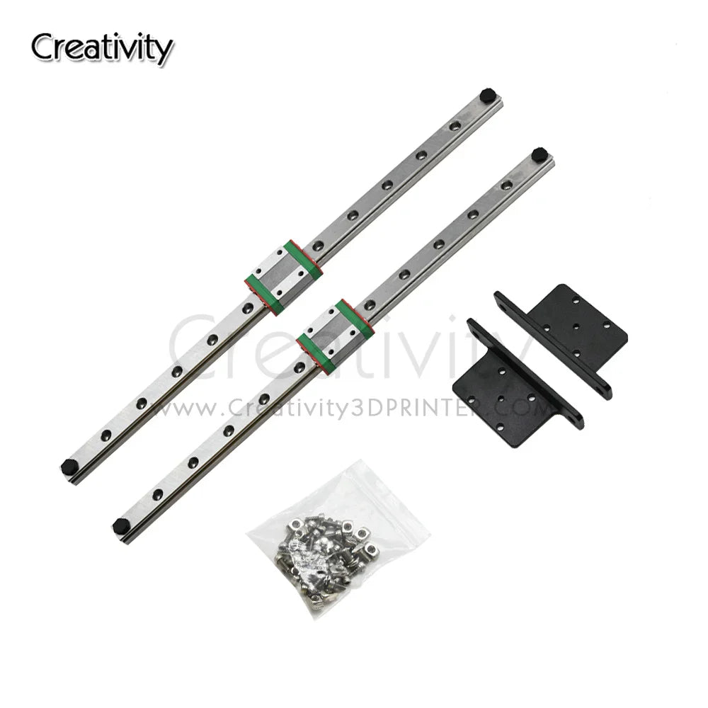 3D Printer Parts Ender 3/Ender 3 V2 Upgrade Y-axis Linear Rail Kit Ender-3 Pro dual MGN12H 300MM linear Rail Set Accessories