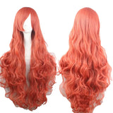 Lady 80cm Long Curly Wigs Fashion Cosplay Costume Hair Anime Full Wavy Party Wig