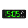 Voice Control Digital Alarm Clock Temperature Dual Alarm Snooze Desktop Table Clock Night Mode 12/24H LED Clock Watch Desk Clock