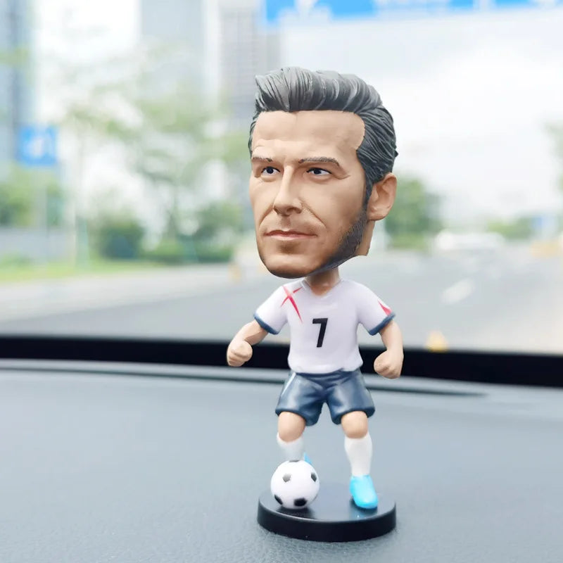 Quality Auto interior Decoration Accessory Q-Version Bobblehead Football Star Spring Head Ornament Car Decor Accessories Voiture