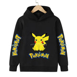 Pokemon Children Costume Spring Boy Hoodie Kids Clothes Funny Pikachu Pokemons Hoodies for Teen Girls 2-12y Baby Boys Sweatshirt