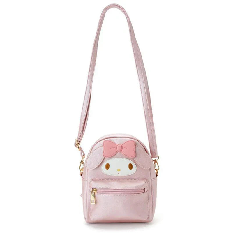 Sanrioed Anime Kawaii Hello Kitty Cinnamoroll My Melody Kuromi Backpack Crossbody Messenger Bag Small Schoolbag Gift Y2K Bag