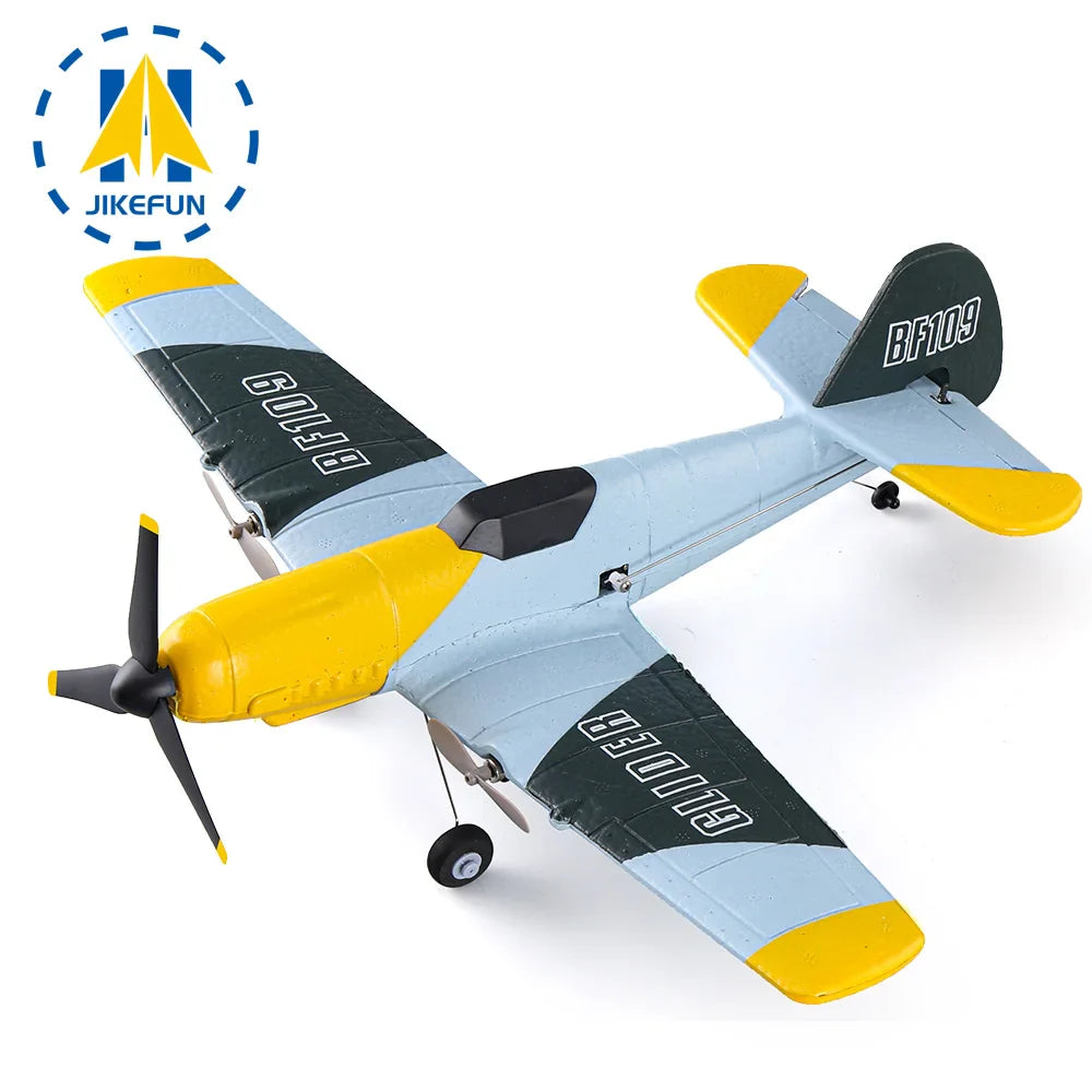 JIKEFUN RC Airplane 2.4GH 4CH 150mm Z61 Wingspan 3-Axis One Key U-Turn Aerobatic Xpilot Stabilization System EPP Rc Plane Toys