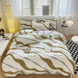 High-quality Home Pure Cotton Bedding Set 100% Cotton Skin-friendly Queen Duvet Cover Set with Sheets Comforter Cover Pillowcase