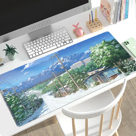 Mouse Pad Gaming Anime Street XL Computer HD New Mousepad XXL keyboard pad Natural Rubber Soft Office Accessories Mice Pad