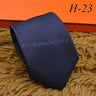 2024 new H Family 100% Silk Tie Creative Stripe Gift for Work Wedding 8cm Suit Accessories necktie  bowties  collared shirt