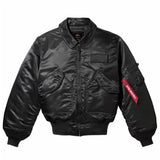 Men’s Bomber Jacket Classic Lightweight Flight Jackets Warm Comfortable Water Resistant Red Ribbon Sleeve Shirring Coat