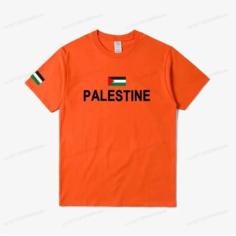 Women's Palestine Plus Size Cotton Name Palestine Map Men's T-Shirt Cotton T-Shirt Top Gaza T-Shirt Fashion T-Shirt Clothing