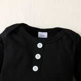 0-2-year-old newborn baby girl black long-sleeved shirt with leopard print trousers fashion suit