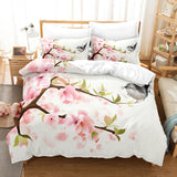 Red Rose Bedding Set Quilt Duvet Cover Comforter Pillow Case 3D HD Double Full King Queen Twin Single 3PCS 2PCS Bedroom Flower