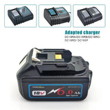 BL1860 6AH For Makita 18V Battery Power Tools Li-ion Replacement LXT BL1850 BL1840 for 18 V Screwdriver with BMS TPCELL 18V