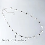 TBCYD 3mm 0.5cttw D Color VVS1 Moissanite Bracelet For Women 925 Sterling Silver Diamond Round Bubble Hand Chain Jewelry Gifts