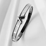 New Design Zircon inlaid Bracelets & Bangles For Women Gold Silver Color Stainless Steel Waterproof Luxury Brand Jewelry Gifts