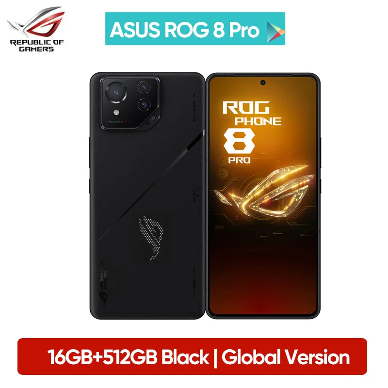 2024 World Premiere ASUS ROG Phone 8 Snapdragon 8 Gen 3 5G Smartphone 6.78'' 165HZ E-Sports Screen 65W Charging NFC ROG 8 Pro