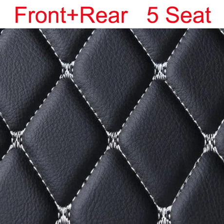 Custom Car Floor Mats for Hyundai Palisade 2020-2023 Years Artificial Leather Phone Pocket Carpet Interior Car Accessories