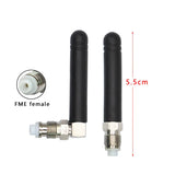 Omni Rubber Duck Mini WiFi Router Antenna for Communication with FME Female Connector, GSM Bend, 2.4G, 433Mhz