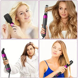 HOMEFISH 5 in 1 Hair Dryer Brush Hot Air Brush & Volumizer Styler Set with Interchangeable Brush Head Negative Ionic Blow Dryer