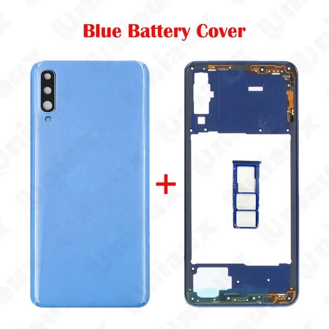 For SA Galaxy A50  A505 A70 A51 A515 A71 A715 Housing Case Middle Frame Cover+Battery Back Cover Rear Cover+Camera Lens