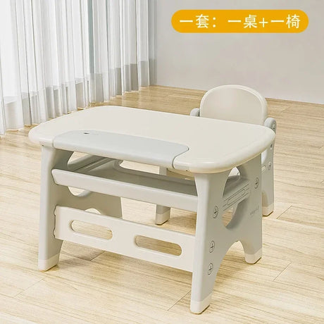 Children Furniture Study Table for Kids Plastic Home Kindergarten Game Learning Table Kid's Desk and Chair Set Baby Toy Desk