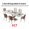 24 Dining Room Table Set Luxury Kitchen Furniture Modern Minimalist Dining Table With 6 Seats Customize Desktop Table And Chairs