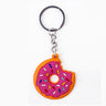 Creative Sweet Donut Keychain Party Favors Kids Food Pendant Keyrings Bagpack Ornaments Accessories Christmas New Year Gifts