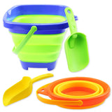 Outdoor Portable Beach Bucket Sand Shovel Toy Baby Mini Digging Sand Tool Retractable Children Bucket Sandbox Toys Kids Gifts