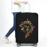 World Map Travel Luggage Protective Cover Traveling Essentials Accessories Suitcase Covers for 18-32 Inch Elastic Trolley Case