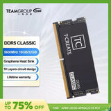 TEAMGROUP T-Create Classic DDR5 SODIMM 16GB 32GB 5600MHz(PC5-44800) CL46 Hynix IC Laptop Memory Module Ram