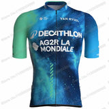 2024 AG2R Cycling Jersey Set Summer France Pro Team Cycling Clothing Men Road Bike Shirt Suit Bicycle Bib Shorts MTB Maillot