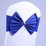 10/50pcs/Lot Bow Chair Sashes Band For Wedding Party Birthday Banquet Spandex Stretch Blend Chair Bow Tie Band Belt Ties Cover