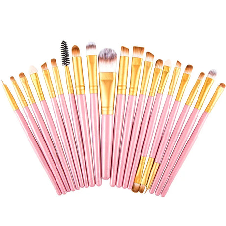 20 PCS Makeup Brush Set Eye Shadow Brush Set Foundation Brush Beauty Tools Super Soft Man-made Fibers Full Set