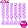 24inch Jumbo Braids Synthetic Hair For Box Braid Ombre Braiding Hair Extensions Three Tone Black Brown Blue Pink Mirra’s Mirror