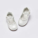 Dave Bella Children‘s Leather Shoes Girls White Flat Shoes Spring Non-slip Birthdays Party Princess Shoes For Kid DB1247925