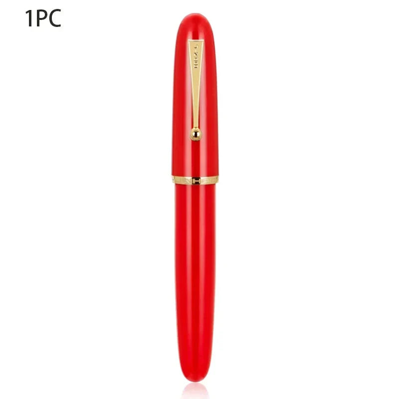 JinHao 9019 Luxury Fountain Pen Luxury Elegant  Acrylic Transparent Spin Pen F M Stationery Office School Supplies Writing Pen