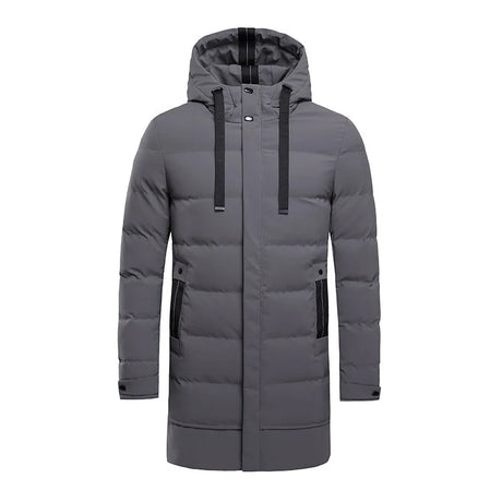 Winter Thick Warm Jacket Men Oversized Long Cotton Parka Puffer Outwear Coats Streetweare Male Down Jacket Solid Color Clothing