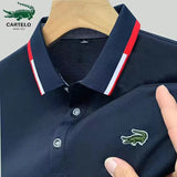 2023 High quality men's spring and summer new  polo shirt top, business leisure sports short-sleeved T-shirt s-5xl