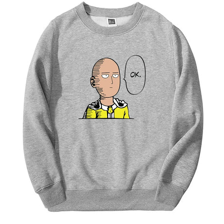 One Punch Man Graphic Hoodie Anime Saitama Men/women Harajuku Sweatshirts Fashion Round Neck Hip Hop Pullover New Sportswear