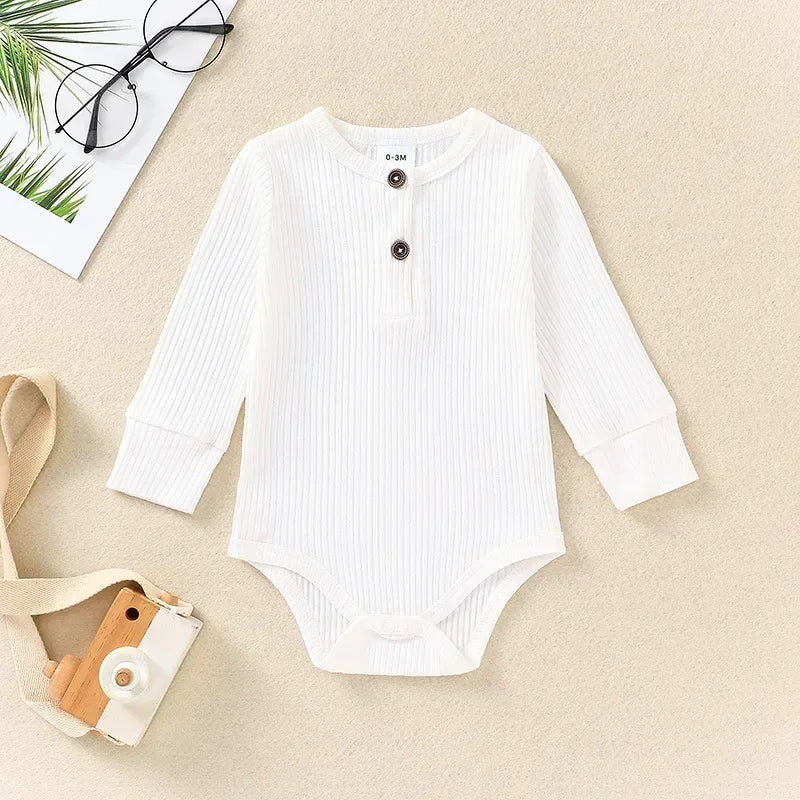 Baby Spring Autumn Clothing Newborn Infant Girl Floral Romper Baby Jumpsuit Hat 2Pcs Outfits Long Sleeve Clothes