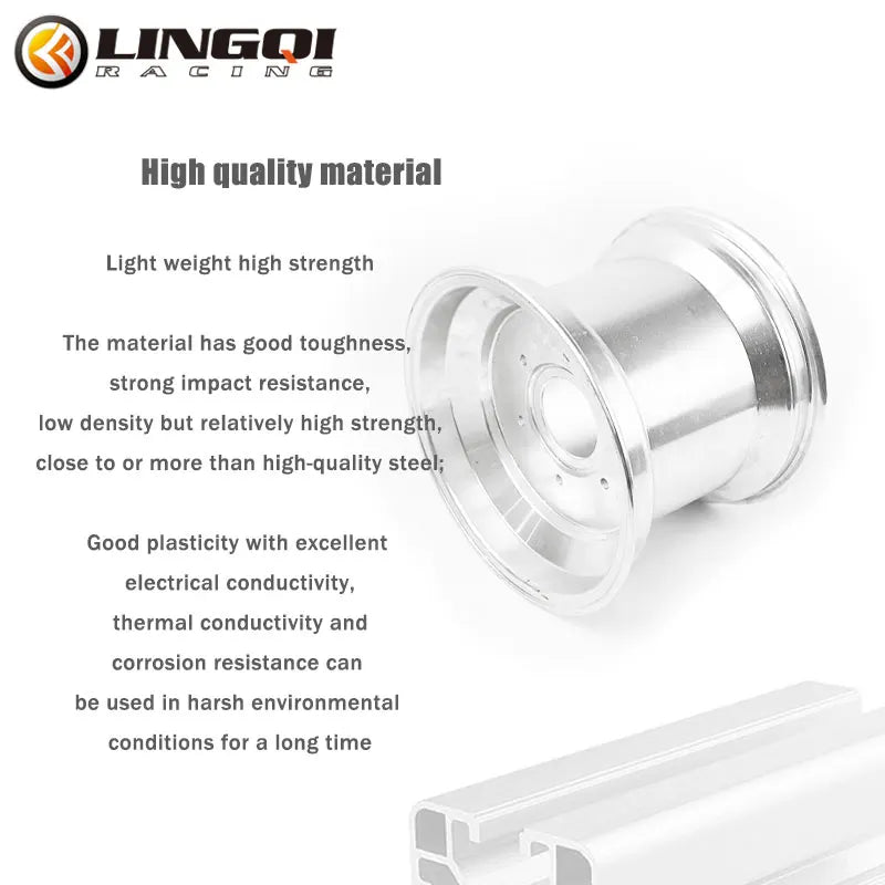 LYNNCHI Motorcycle 220mm Aluminum Rear Wheel Hub Beach Rim For ATV Dune Buggy Scooter Drift Car Go Karting Four Wheel Parts