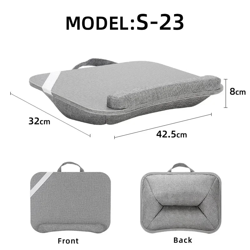 Multifunctional Portable Travel Laptop Desk Back Cushion High-density Sponge Bedroom Sofa Lap Table Simple, Soft and Comfortable