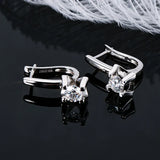 IOGOU Earrings 2023 Trend New Moissanite Dangle Huggie Earring 100% 925 Sterling Silver Hoops Woman Original Jewelry for Girls