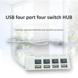 1~8PCS USB Hub USB 2.0 Hub Multi USB Splitter 3 Hab Use Power Adapter Multiple Expander 2.0 Hub With Switch For Laptop