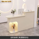 Design Light Reception Desks Stylish Display Bar Checkout Office Reception Desks Front Desk Mostrador Commercial Furniture