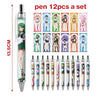 12pcs Anime Figure Sailor Moon Kawaii Cartoon Peripheral Ballpoint Pen Animation Derivatives Student Stationery Festival Gift