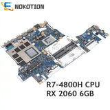 NOKOTION NM-D281 5B20Z21859 5B20Z21600 MAIN BOARD For Lenovo Legion 5-15ARH05H 82B1 Laptop Motherboard R7-4800H CPU RTX2060 6G