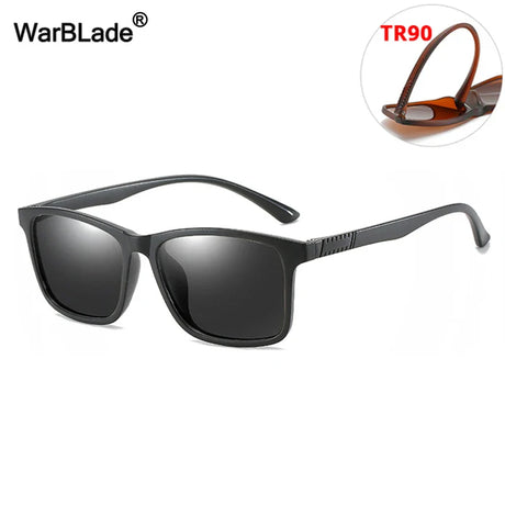 WarBLade Classic Polarized Sunglasses Brand Design Men Women TR90 Flexible Square Sun Glasses Driving Eyewear UV400 Gafas De Sol