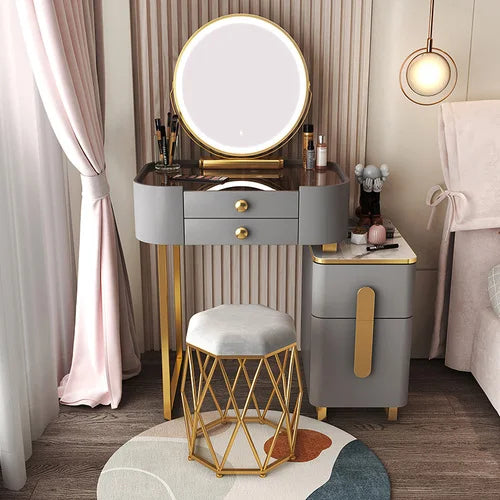 Classic Dressing Table Modern Organizers Mirror Vanity Storage Desk Dressing Table Multifunctional Penteadeira Luxury Furniture