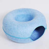 Donut Cat Bed Hiding House Indoor Tunnel Toys Pet Products Houses And Habitats Kittens Goods Removable Cat Bed Nest Accessories