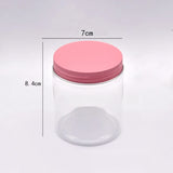 12Pcs Plastic Jar With Lids Clear Cosmetic Refillable Bottles Sample Pot Shampoo Cream Container Travel Accessories 200/250ML