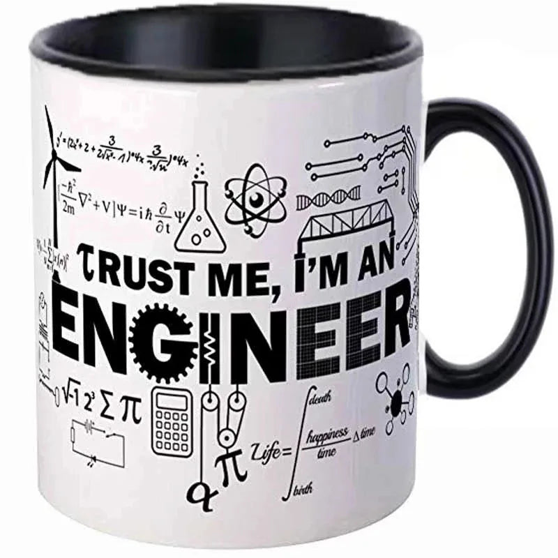 Engineer Cups Mechanic Coffee Mugs Scientific Technical Office Coworker Gifts Ceramic Coffeeware Tea Teaware Driver Drinkware